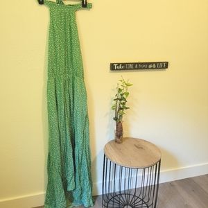 Halter top polkadot dress